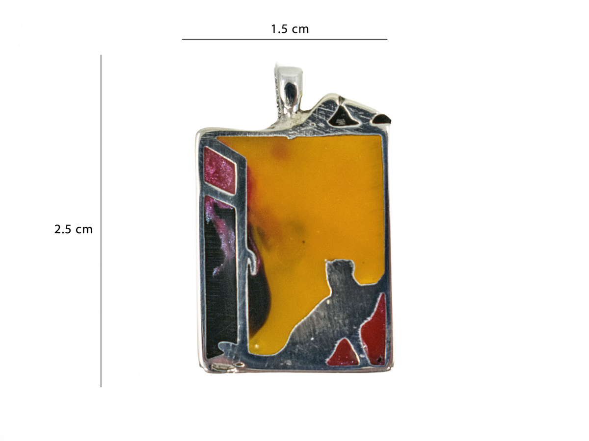 Cat and Woman - Human Landscapes - Handmade 925 Sterling Silver Necklace