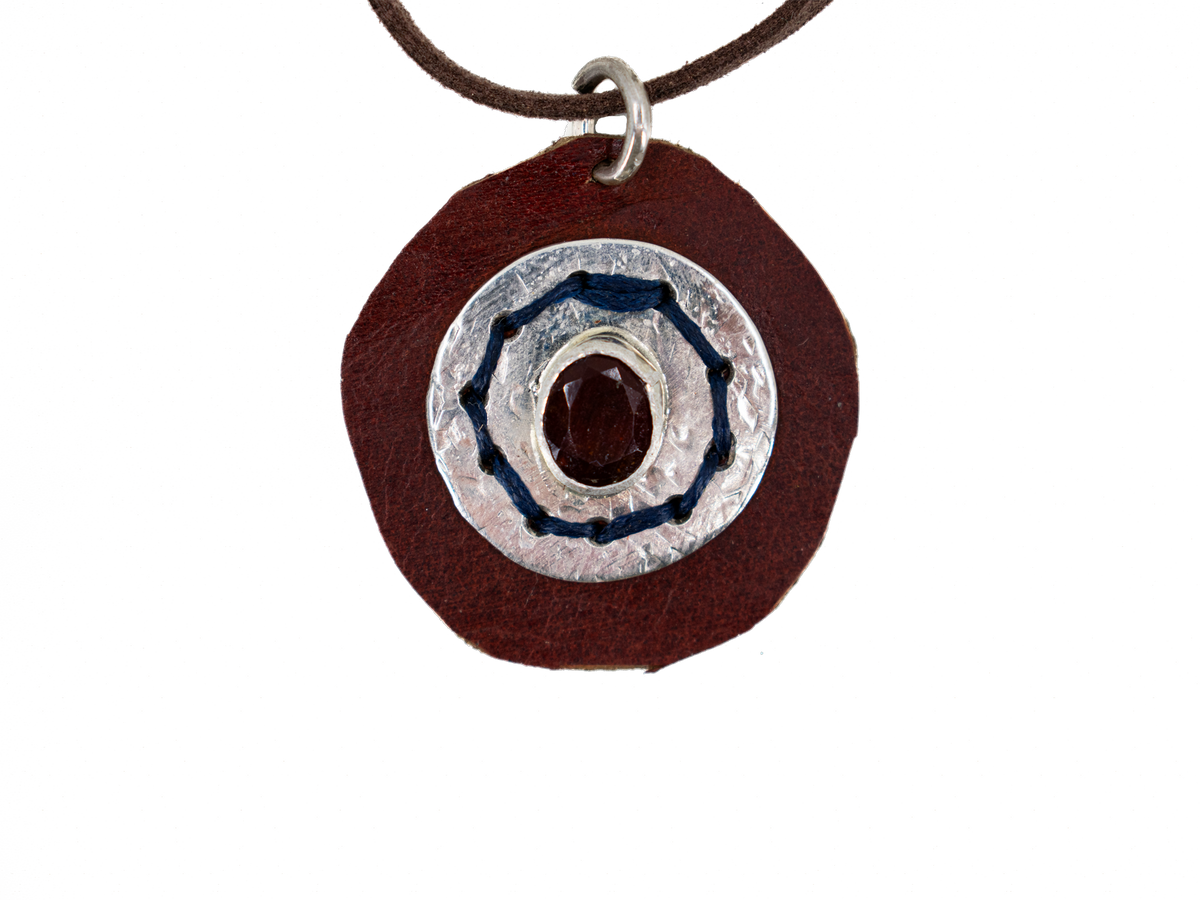 Garnet - Handmade 925 Sterling Silver Necklace