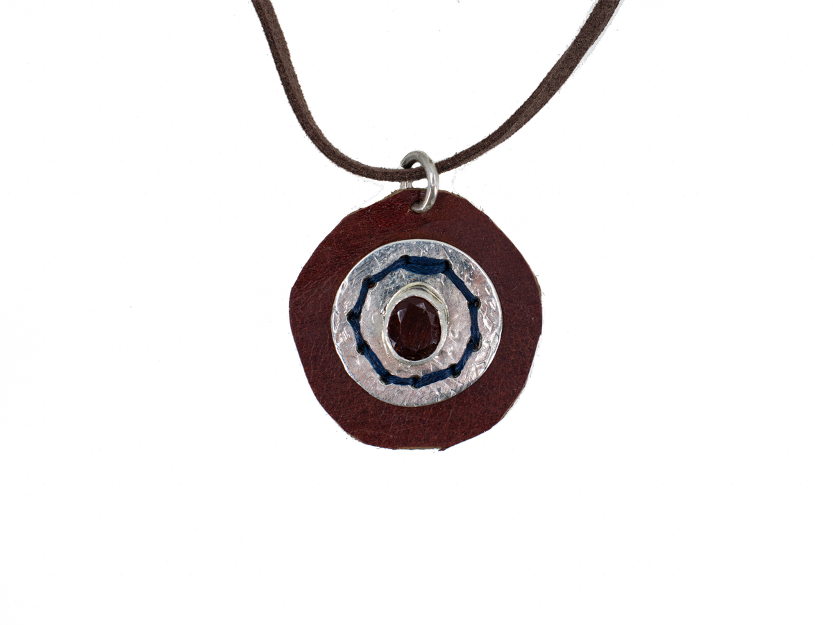 Garnet - Handmade 925 Sterling Silver Necklace