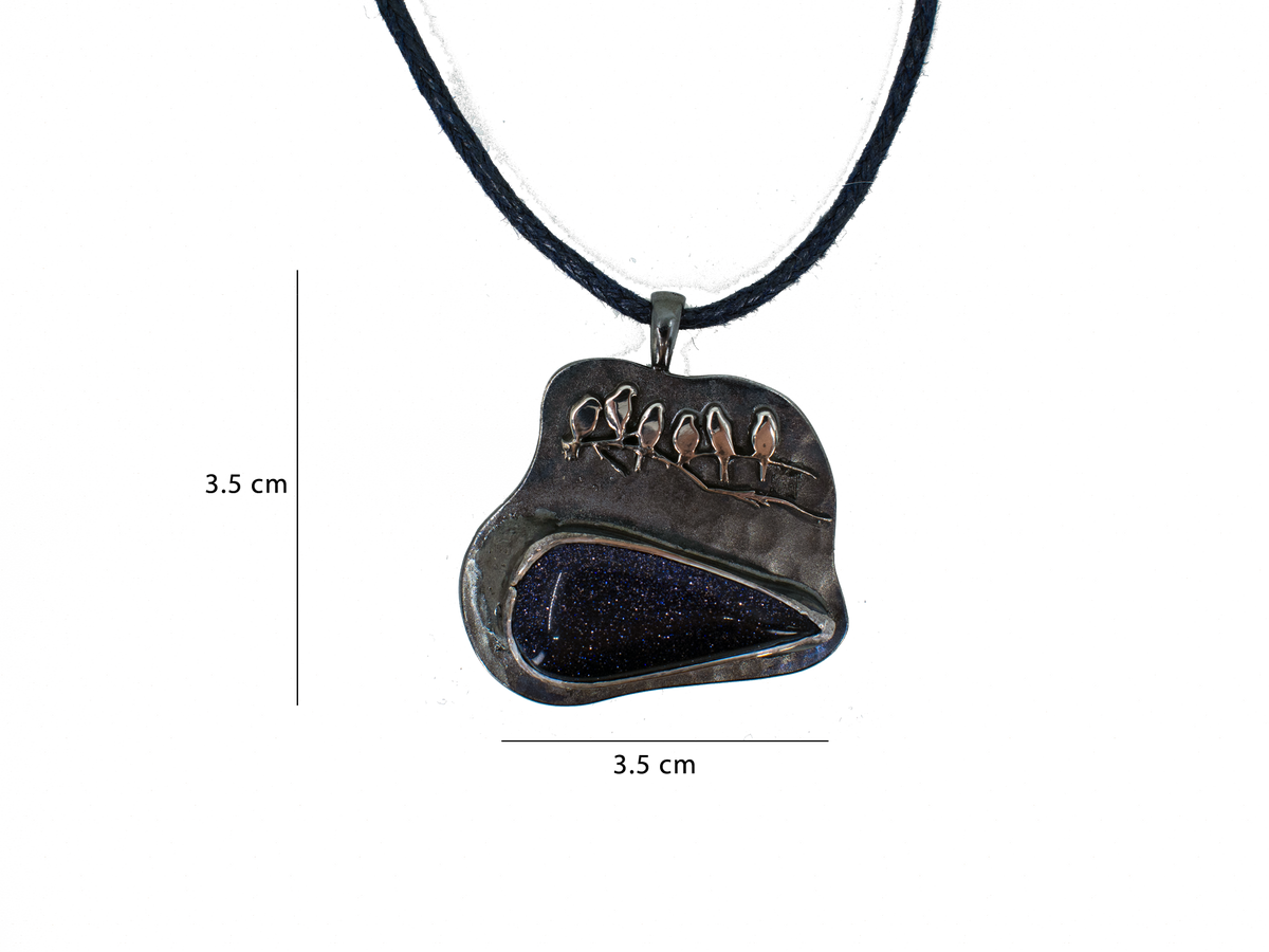 Hummingbird - Handmade 925 Sterling Silver Necklace
