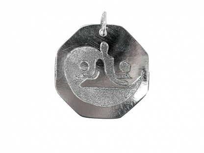 Yin Yang - El Yapımı 925 Ayar Gümüş Kolye | Özel Madalyon Temalı Tasarım
