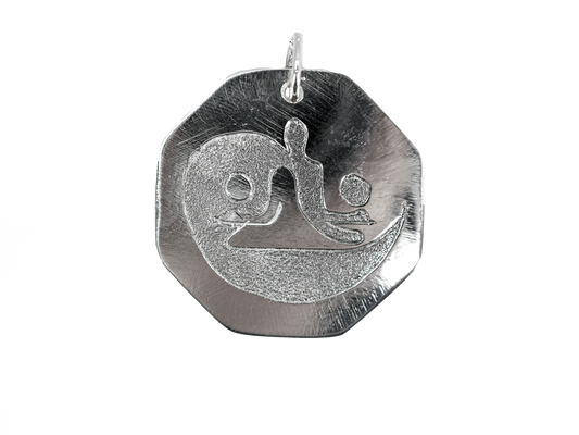 Yin Yang - El Yapımı 925 Ayar Gümüş Kolye | Özel Madalyon Temalı Tasarım