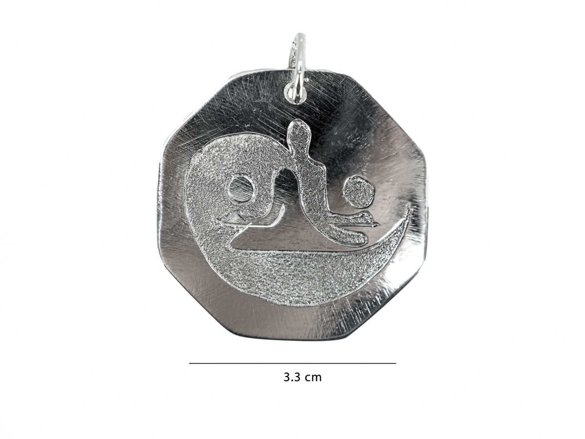 Yin Yang - El Yapımı 925 Ayar Gümüş Kolye | Özel Madalyon Temalı Tasarım