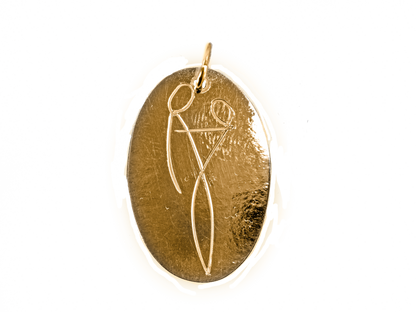 Lovers - Medallion - Handmade Sterling Silver Necklace