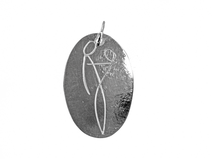 Lovers - Medallion - Handmade Sterling Silver Necklace