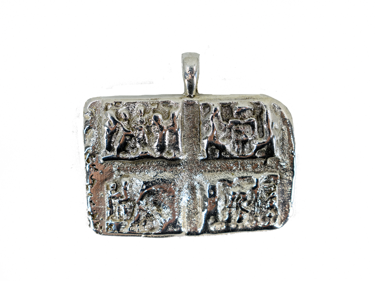 Casket - Historic Artifacts - Handmade 925 Sterling Silver Necklace