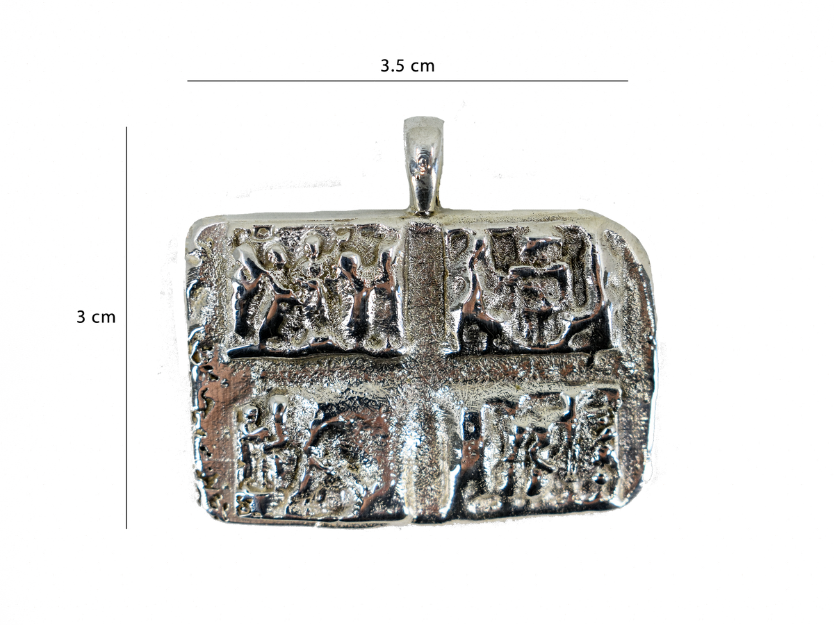 Casket - Historic Artifacts - Handmade 925 Sterling Silver Necklace