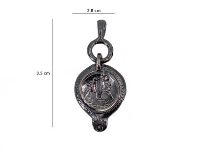 Oil Lamp - Historic Artifacts - Handmade 925 Sterling Silver Necklace