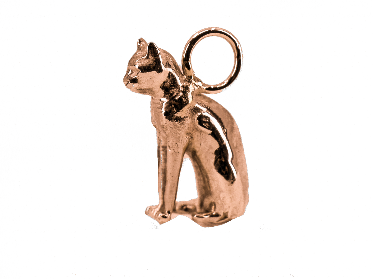 Bastet – El Yapımı 925 Ayar Gümüş Kolye | Özel Mısır Temalı Tasarım
