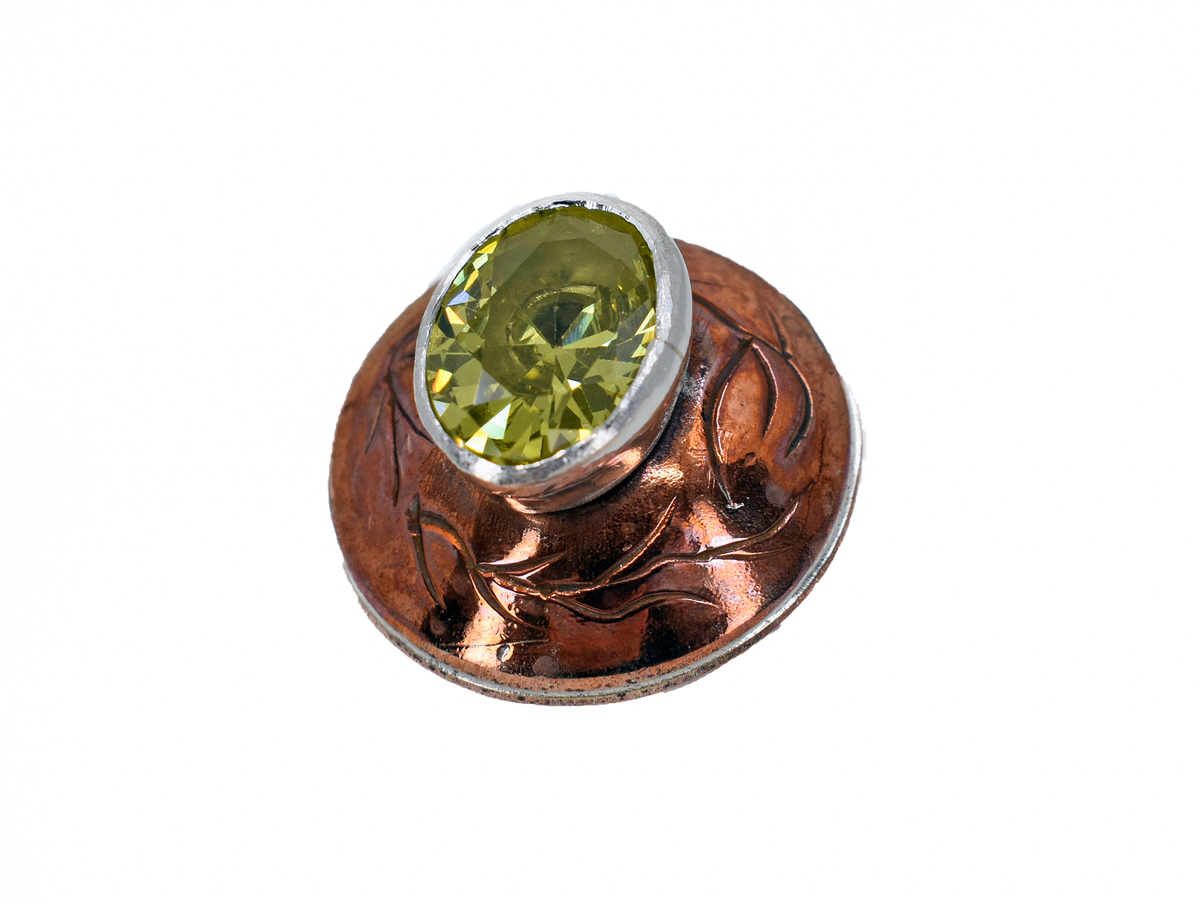 Glass - Handmade Silver Ring
