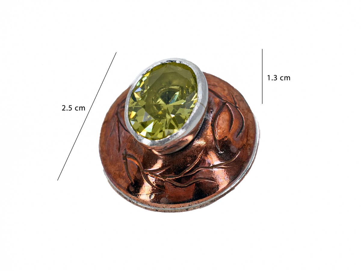 Glass - Handmade Silver Ring