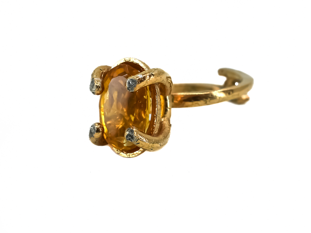 Citrine - Handmade Silver Ring