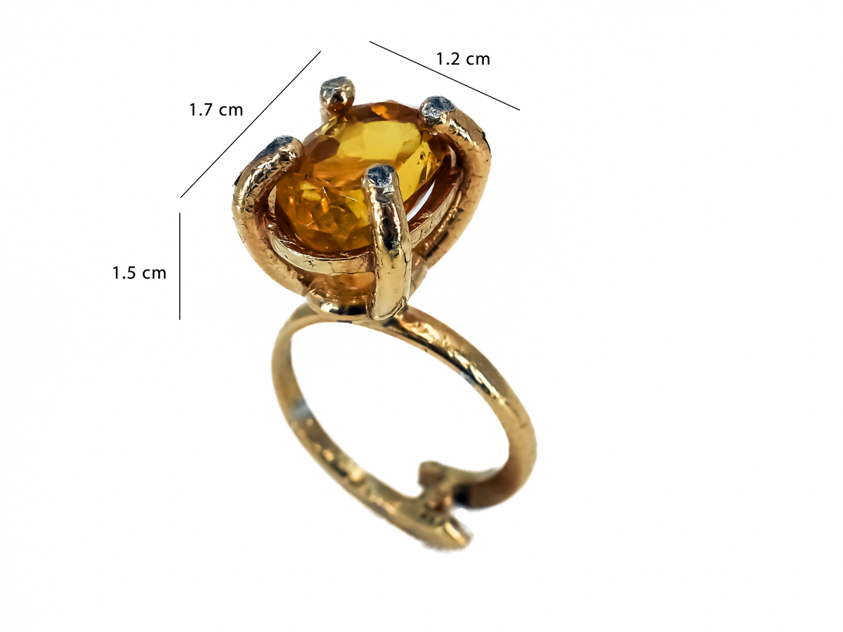 Citrine - Handmade Silver Ring