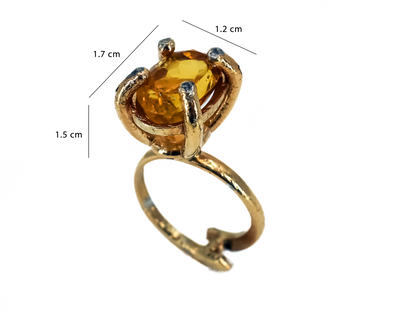 Citrine - Handmade Silver Ring