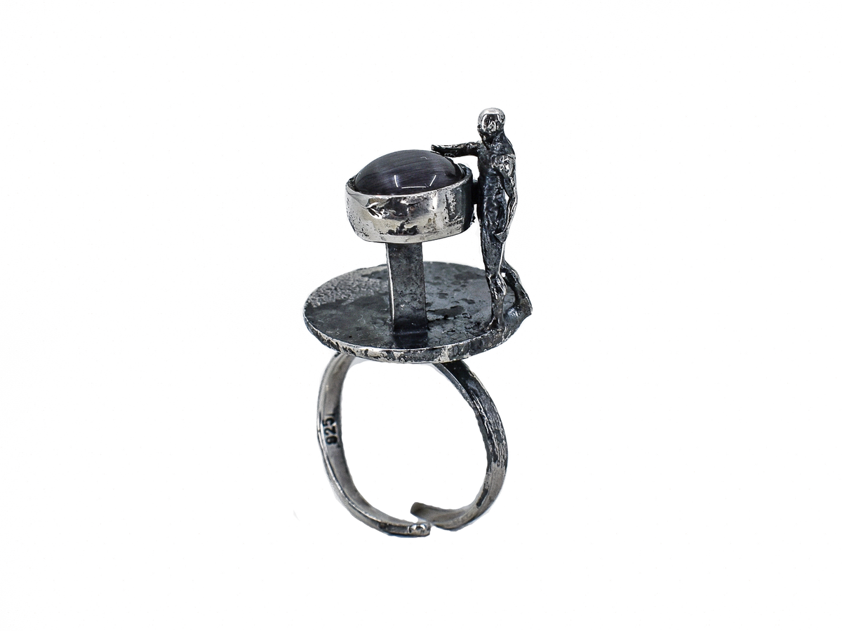 Man - Human Landscapes - Handmade Silver Ring