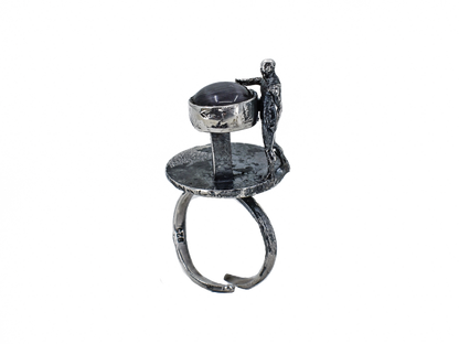 Man - Human Landscapes - Handmade Silver Ring
