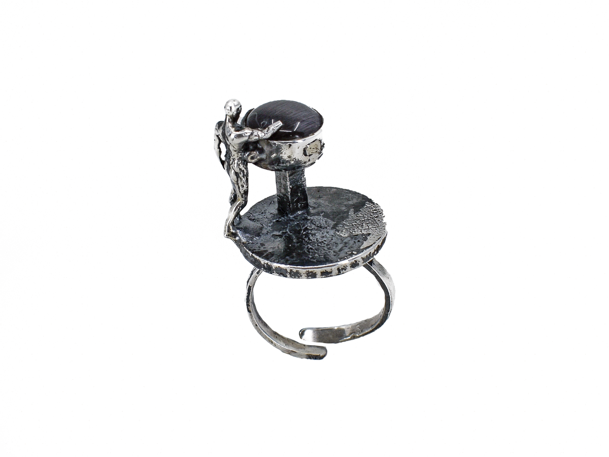 Man - Human Landscapes - Handmade Silver Ring