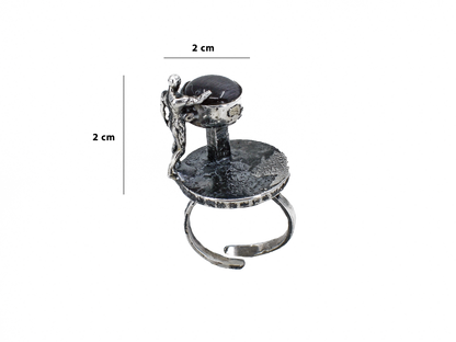 Man - Human Landscapes - Handmade Silver Ring