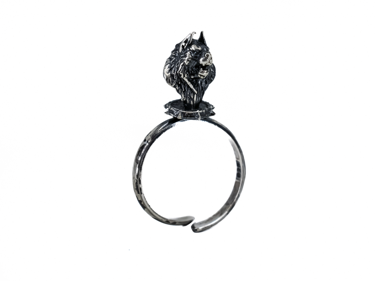 Wolf - Dungeons and Dragons - Handmade Silver Ring