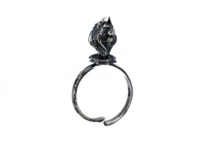Wolf - Dungeons and Dragons - Handmade Silver Ring