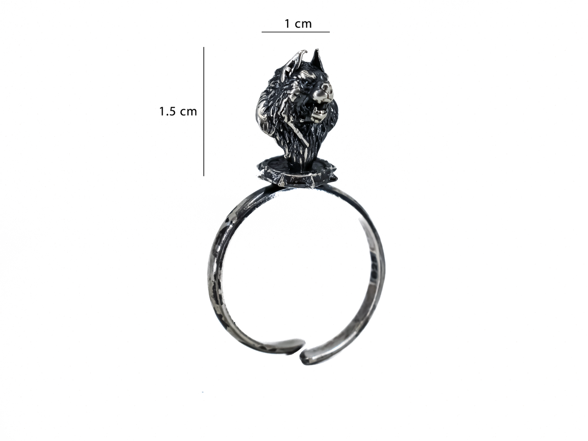 Wolf - Dungeons and Dragons - Handmade Silver Ring
