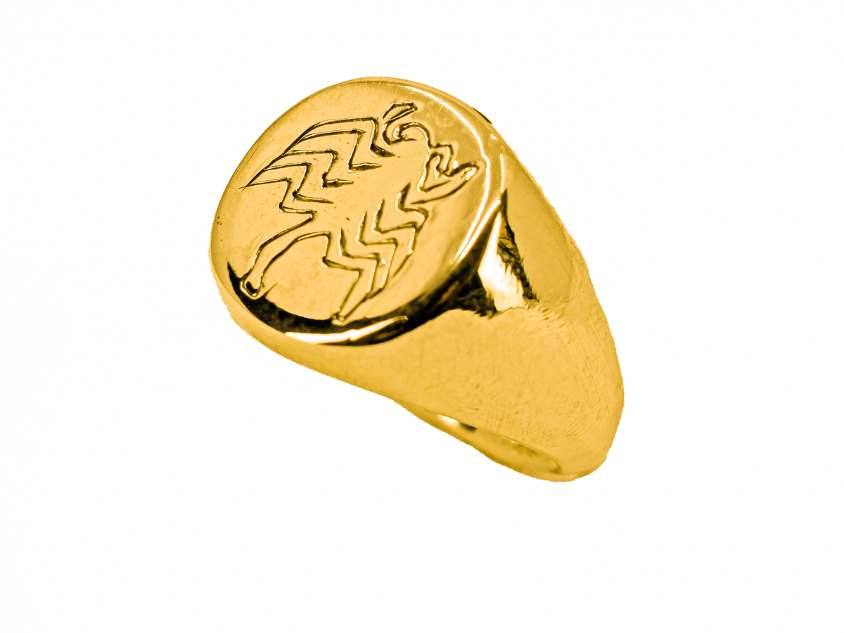 Göbeklitepe - El Yapımı 925 Ayar Gümüş Yüzük | Özel Göbeklitepe Temalı Tasarım