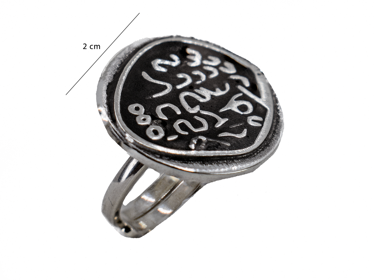 İran Mühür - El Yapımı 925 Ayar Gümüş Yüzük | Özel Tarihi Eser Temalı Tasarım