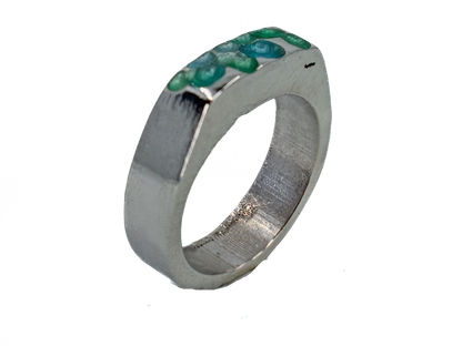 Sea - Handmade Silver Ring