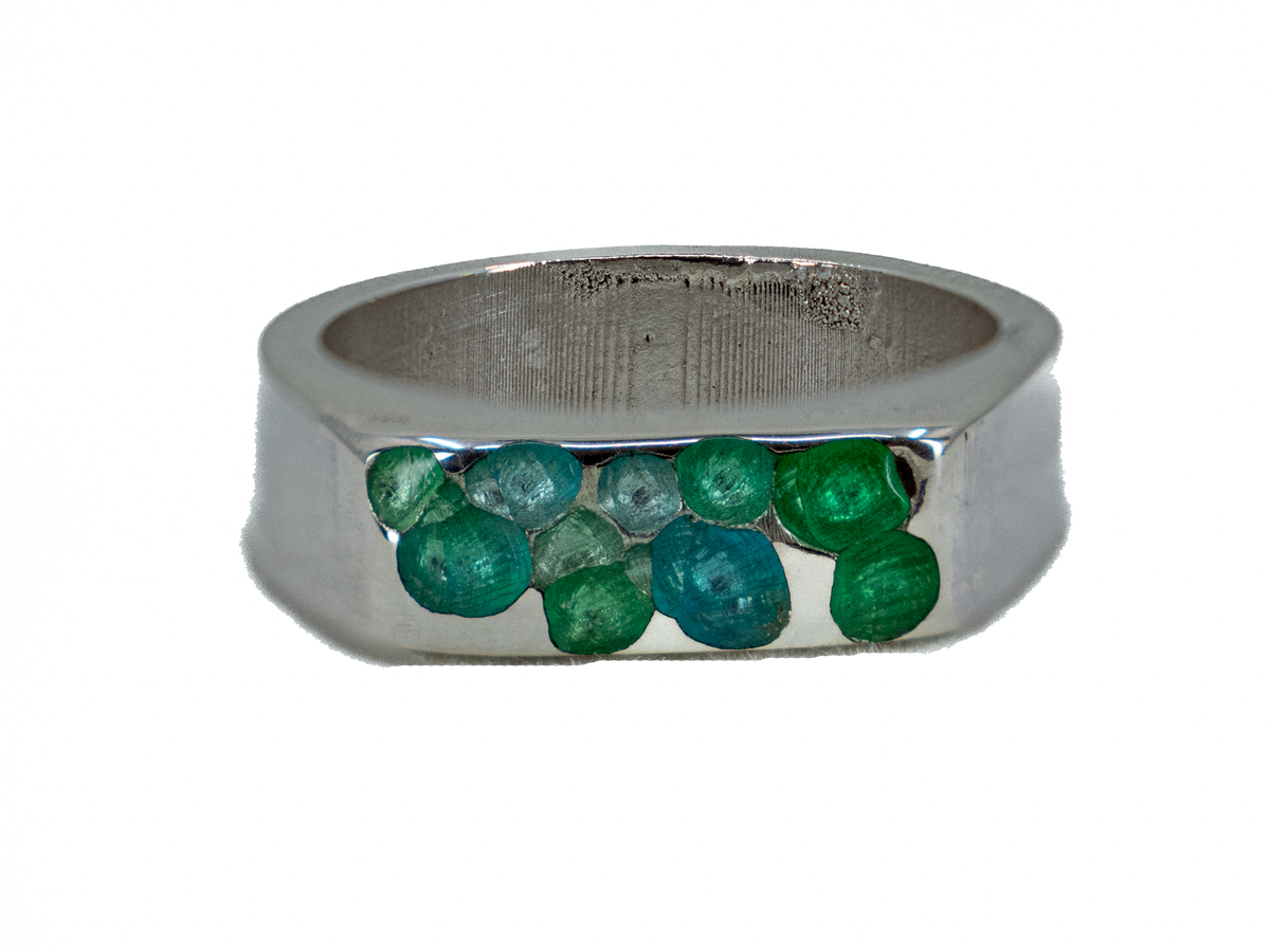 Sea - Handmade Silver Ring