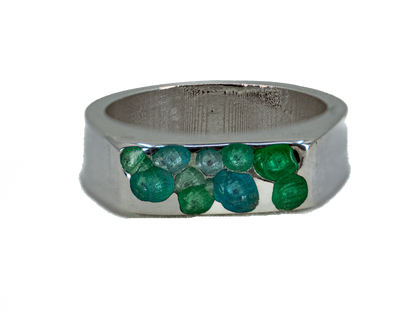 Sea - Handmade Silver Ring