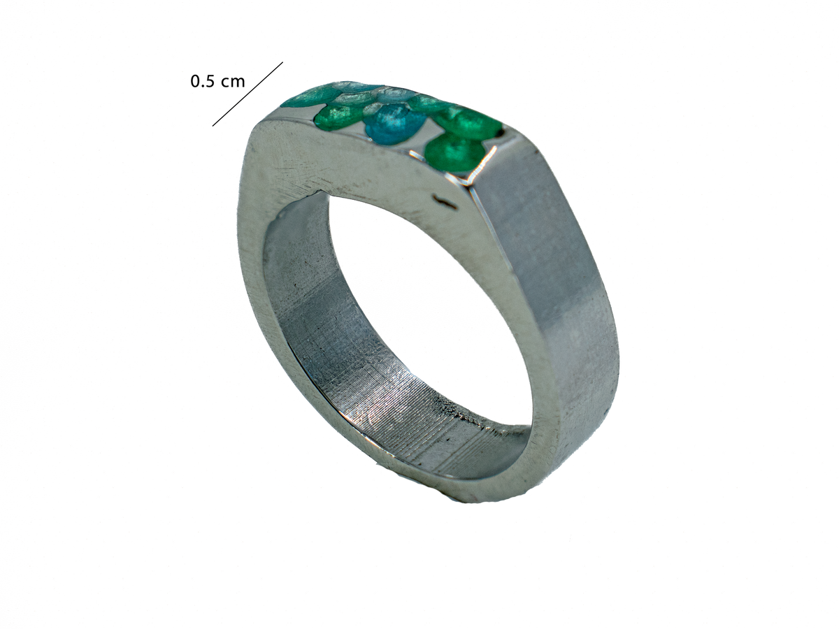 Sea - Handmade Silver Ring
