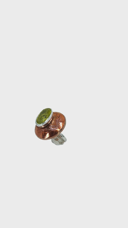 Glass - Handmade Silver Ring