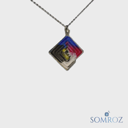 Sarmal – El Yapımı 925 Ayar Gümüş Kolye | Özel Geometrik Tasarım
