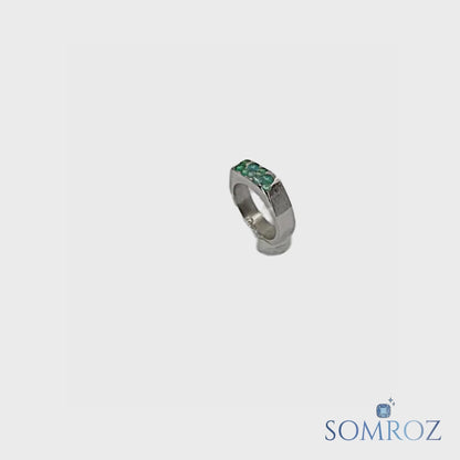 Sea - Handmade Silver Ring