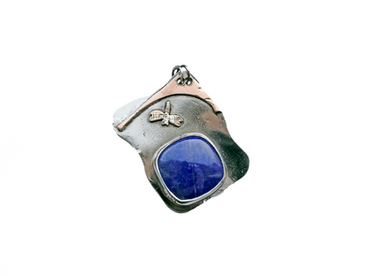 Lapis Lazuli - Handmade 925 Sterling Silver Bronze Metal Necklace