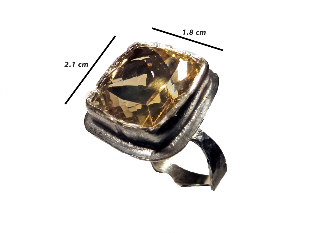 Topaz - El Yapımı 925 Ayar Gümüş Yüzük