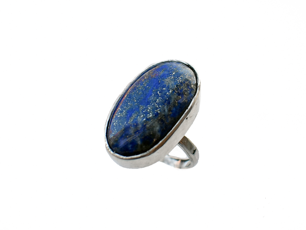 Lapis Lazuli - El Yapımı 925 Ayar Gümüş Yüzük