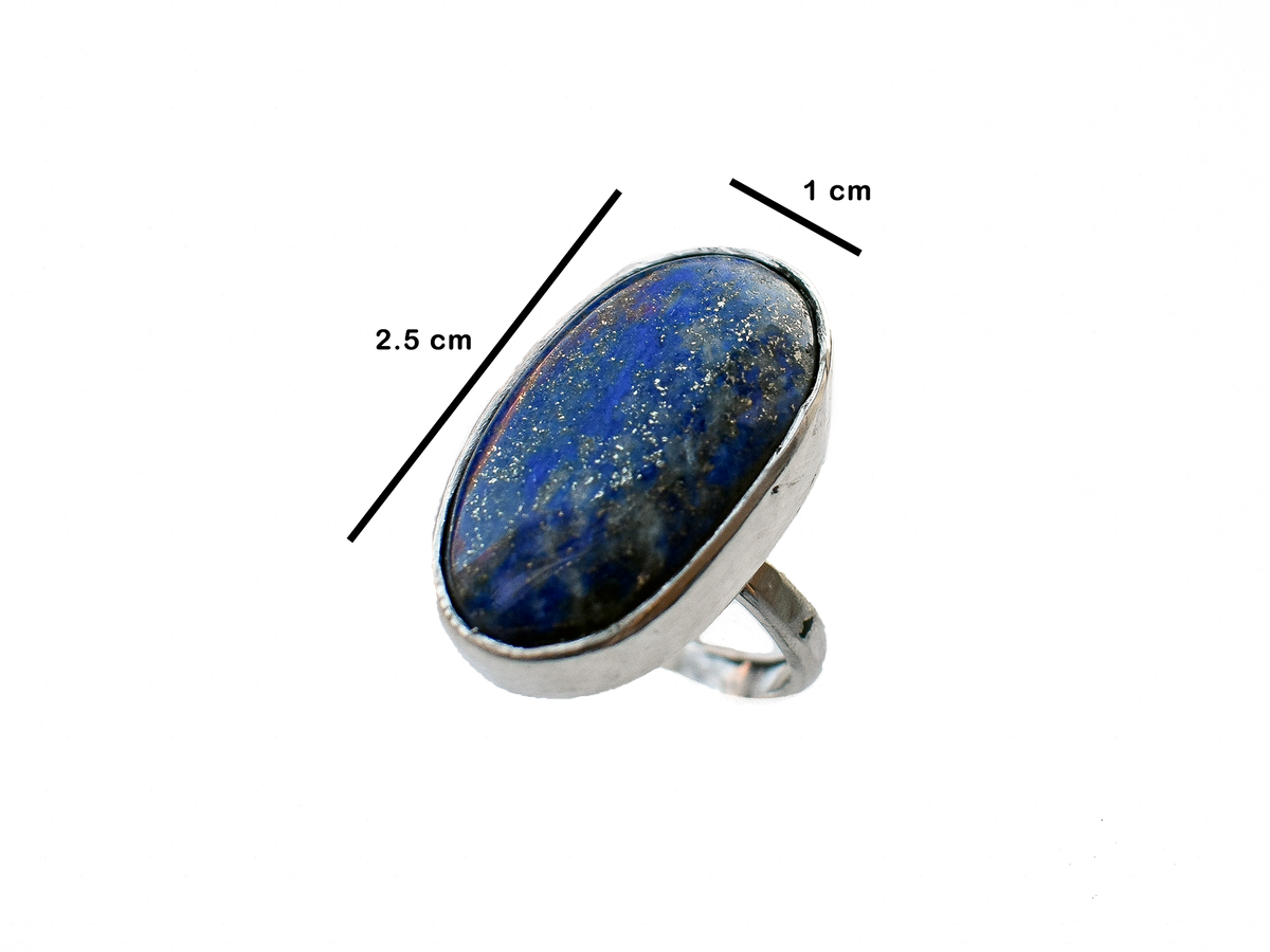 Lapis Lazuli - El Yapımı 925 Ayar Gümüş Yüzük