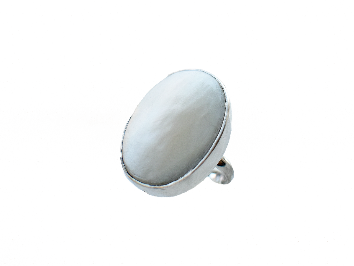 Mother of Pearl - Handmade 925 Sterling Silver Ring