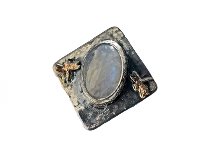 Aytaşı - El Yapımı 925 Ayar Gümüş Bronz Metal Yüzük