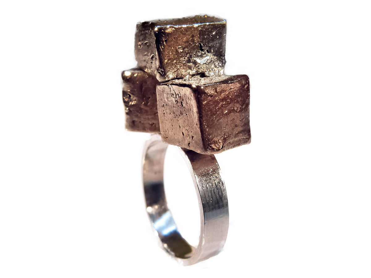 Handmade 925 Sterling Silver Bronze Ring