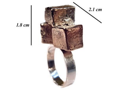 Handmade 925 Sterling Silver Bronze Ring