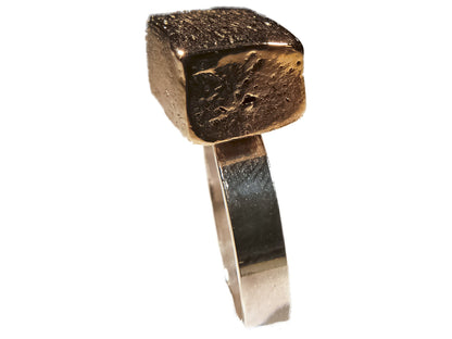 Handmade 925 Sterling Silver Bronze Ring