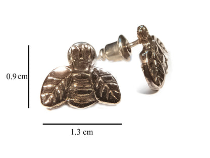 El Yapımı 925 Ayar Gümüş Bronz Küpe
